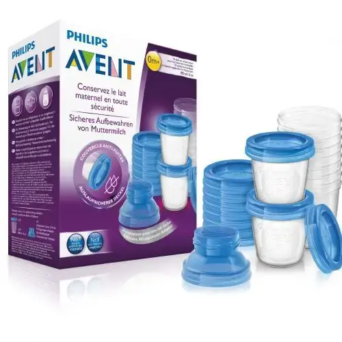 ست 10 عددی ظرف ذخیره شیر مادر philips avent
